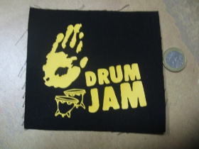 Drum Jam Bongo malá potlačená nášivka rozmery cca. 12x12cm (neobšívaná)