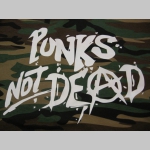 Punks not Dead pánske maskáčové tričko 100 %bavlna 