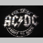 AC/DC čierne dámske tričko so strieborným logom materiál 100% bavlna - posledný kus veľkosť XS/S 