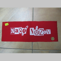 Načo Názov, nášivka červená 35x12cm