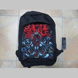 Suicide Silence ruksak čierny, 100% polyester. Rozmery: Výška 42 cm, šírka 34 cm, hĺbka až 22 cm pri plnom obsahu
