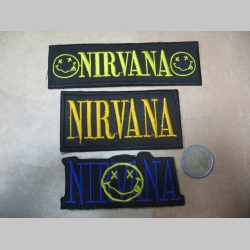 Nirvana vyšívaná nažehľovacia nášivka (možnosť nažehliť alebo našiť na odev)  cena za 1ks!!!