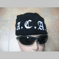 A.C.A.B.  Zimná čiapka na založenie v zátylku s tlačeným logom univerzálna veľkosť 65%akryl 35%vlna