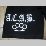 A.C.A.B. BOXER  čierne teplákové kraťasy 100%bavlna