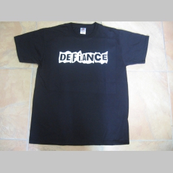 Defiance čierne pánske tričko 100 %bavlna