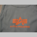 Alpha Industries tielko - olivovo zelené s oranžovým tlačeným logom materiál 100%bavlna  jemne vrúbkovaný materiál v army štýle   posledný kus veľkosť L