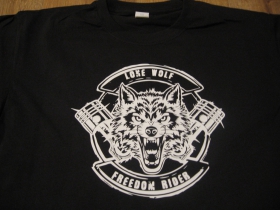 Osamelý vlk - Lone Wolf - NO CLUBS NO RULES JUST RIDE  pánske tričko materiál 100% bavlna