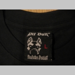 Pit Bull čierne pánske tričko s potlačou na chrbáte posledný kus!!!! veľkosť L Pit Bull čierne pánske tričko s potlačou na chrbáte posledný kus!!!! veľkosť L