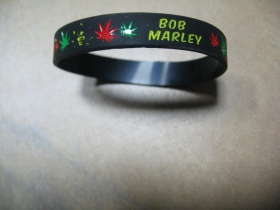 Bob Marley  pružný gumenný náramok s vyrazeným motívom 