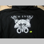Arch Enemy, čierna mikina s kapucou stiahnutelnou šnúrkami a klokankovým vreckom vpredu 80%bavlna 20%polyester 