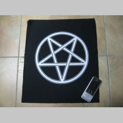 Pentagram  chrbtová nášivka veľkosť cca. A4 (po krajoch neobšívaná)