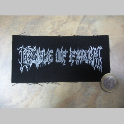 Cradle of Filth potlačená nášivka rozmery cca. 12x6cm (po krajoch neobšívaná)