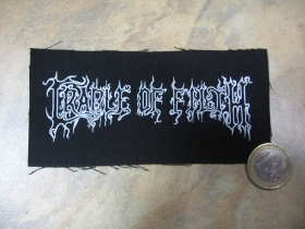 Cradle of Filth potlačená nášivka rozmery cca. 12x6cm (po krajoch neobšívaná)