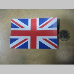 Britská vlajka papierová nálepka rozmery 10x7cm