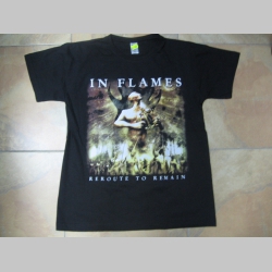 In Flames čierne pánske tričko 100%bavlna
