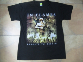 In Flames čierne pánske tričko 100%bavlna