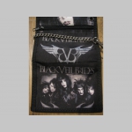 Black Veil Brides hrubá pevná textilná peňaženka s retiazkou a karabínkou