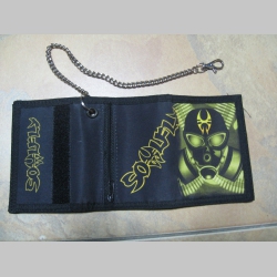 Soulfly, hrubá pevná textilná peňaženka s retiazkou a karabínkou