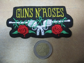 Guns n Roses, vyšívaná nažehľovacia nášivka (možnosť nažehliť alebo našiť na odev) 