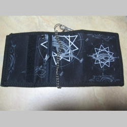 Slipknot, hrubá pevná textilná peňaženka s retiazkou a karabínkou