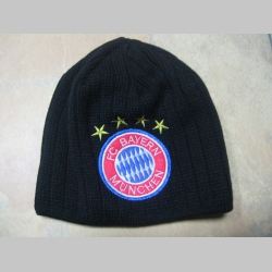 Bayern Munchen - Bayern Mníchov, čierna zimná čiapka úpletová