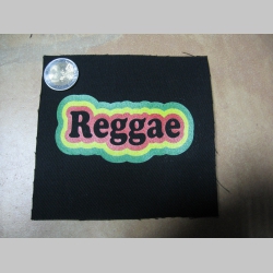 Reggae potlačená nášivka rozmery cca. 12x12cm (po okrajoch neobšívaná)