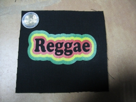 Reggae potlačená nášivka rozmery cca. 12x12cm (po okrajoch neobšívaná)