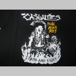 The Casualties čierne  pánske tričko 100%bavlna