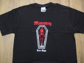 Ministry Pánske tričko čierne 100%bavlna  