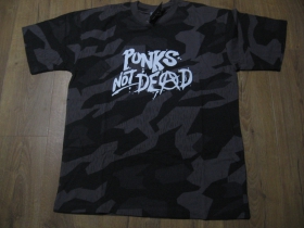 Punks not Dead nočný " ruský " maskáč - Nightcamo SPLINTER, pánske tričko 100%bavlna