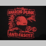 Anarcho Punk - Antifascist  - pánske tričko (nie mikina!!) s dlhými rukávmi vo farbe " metro " čiernobiely maskáč