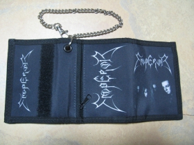 Emperor, hrubá pevná textilná peňaženka s retiazkou a karabínkou