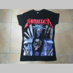 Metallica čierne dámske tričko materiál 100% bavlna