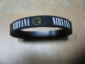 Nirvana   pružný gumenný náramok s vyrazeným motívom