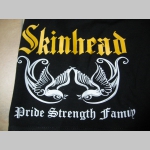 Skinhead - Pride, Strength, Family   čierne teplákové kraťasy s tlačeným logom