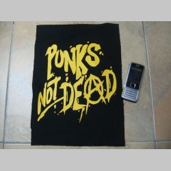 Punks not Dead chrbtová nášivka veľkosť cca. A4 (po krajoch neobšívaná)