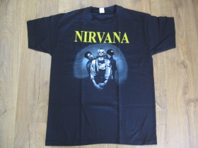 Nirvana čierne pánske tričko materiál 100% bavlna