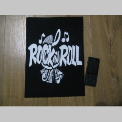 Rock n Roll  chrbtová nášivka veľkosť cca. A4 (po krajoch neobšívaná)