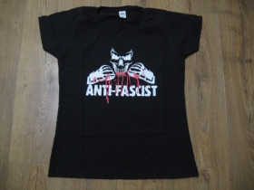Antifascist dámske tričko 100%bavlna značka Fruit of The Loom