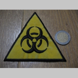 Biohazard -  nažehľovacia vyšívaná nášivka (možnosť nažehliť alebo našiť na odev) rozmery: 9 x 9cm  materiál100%bavlna