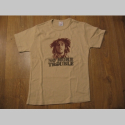 Bob Marley béžové dámske tričko materiál 100% bavlna - posledné kusy veľkosti S/M     M/L