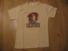Bob Marley béžové dámske tričko materiál 100% bavlna - posledné kusy veľkosti S/M     M/L