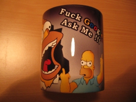 Homer Simpson, porcelánová šálka s uškom, objemom cca. 0,33L