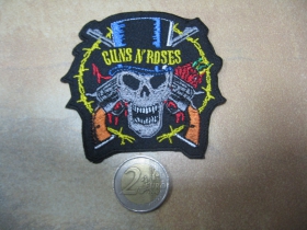 Guns n Roses, vyšívaná nažehľovacia nášivka (možnosť nažehliť alebo našiť na odev) 