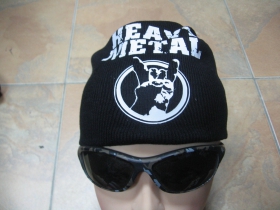 Heavy Metal   Zimná čiapka na založenie v zátylku s tlačeným logom univerzálna veľkosť 65%akryl 35%vlna