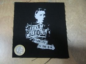 Sex Pistols - Johnny Rotten   potlačená nášivka rozmery cca. 12x12cm (po krajoch neobšívaná