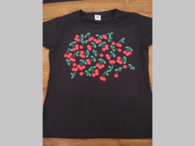 čerešne - dámske tričko Fruit of The Loom 100%bavlna