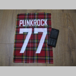 Punkrock 77 chrbtová nášivka na škótskom káre
