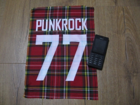 Punkrock 77 chrbtová nášivka na škótskom káre