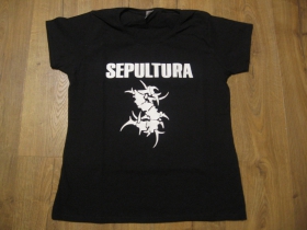 Sepultura  dámske čierne tričko materiál 100% bavlna